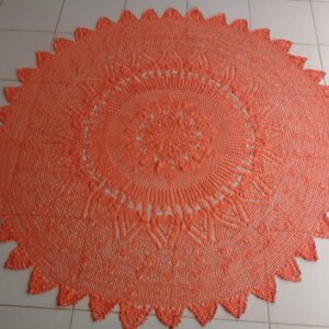 Mantel Naranja Redondo