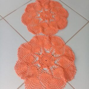 Set de 2 Tapetes Anaranjados